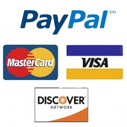 Accept Visa Mastercard Discover Paypal